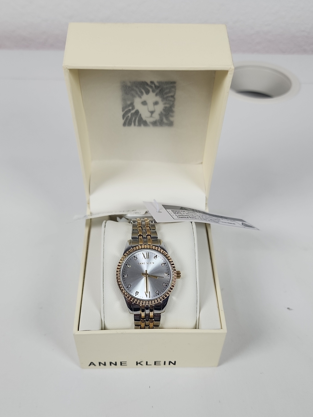 Anne Klein Silver and Gold Bracelet Watch